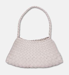 Dragon Diffusion Rosanna Woven Leather Baguette Bag, Beige, Packshot View