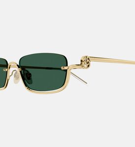 نظارة شمسية بإطار مستطيل معدني 55