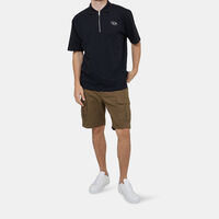 Cotton Half-zip Polo Shirt