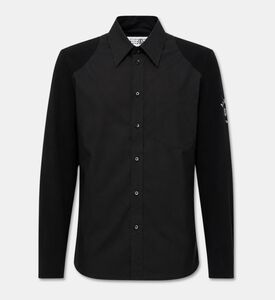MM6 Panelled Long-sleeve Shirt, Packshot View
