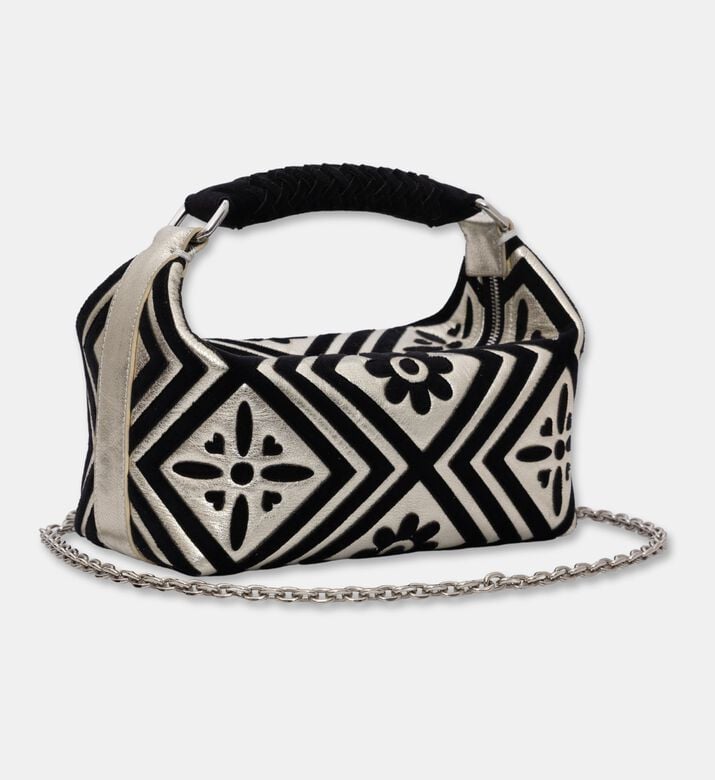 Arad Ghaderian Leather Patchwork Bag, Gold, Packshot View