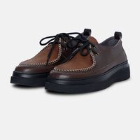 Leather Two-tone Loafers