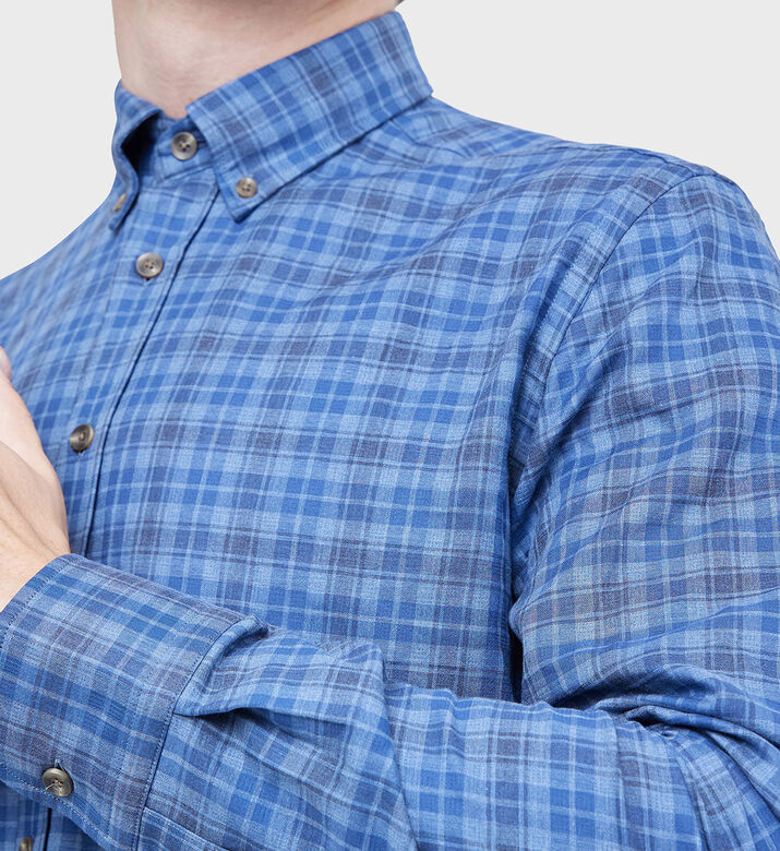 Double Face Checker Button-up Shirt