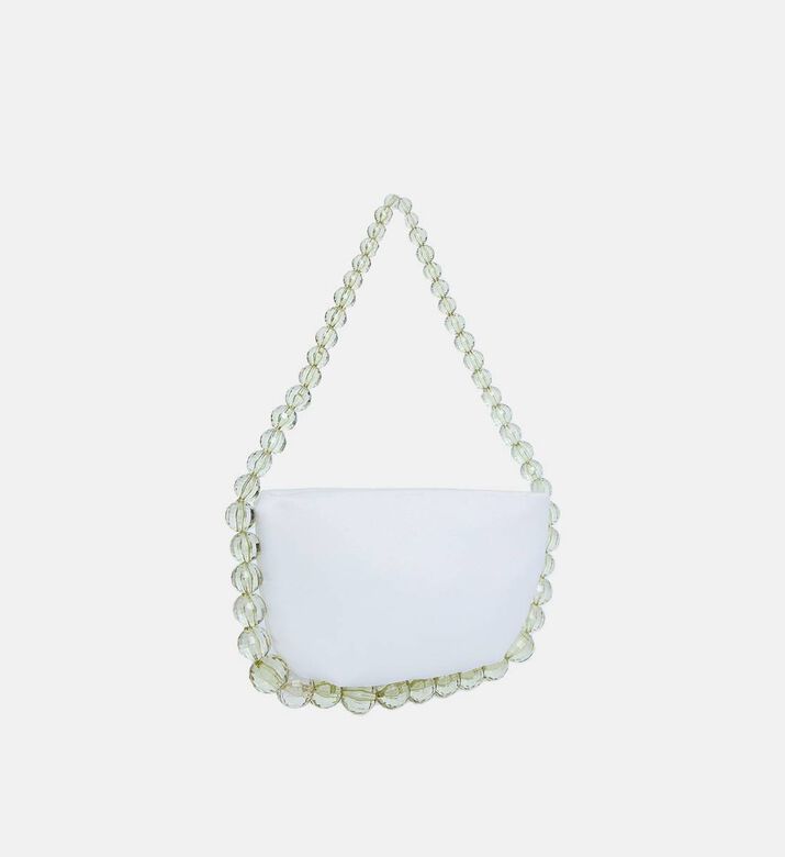 Leia Satin Hand-embroidered Beads Tote Bag