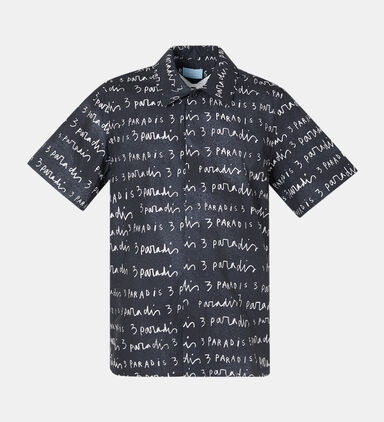 Edgar Plans Cotton Logo-print Shirt