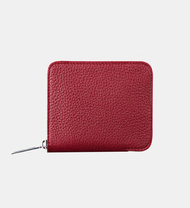 Camille Fournet Taurillon Small Zip Wallet, Burgundy, Packshot View