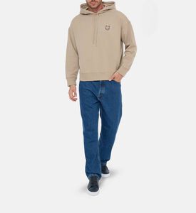 Maison Kitsune Oversized Long-sleeve Hooded Sweatshirt, Model View