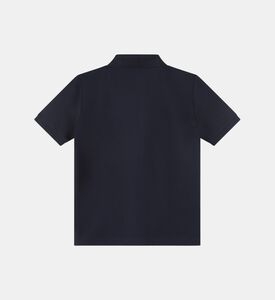Cotton Pique Logo Stripes Polo Shirt Cotton Pique Logo Stripes Polo Shirt