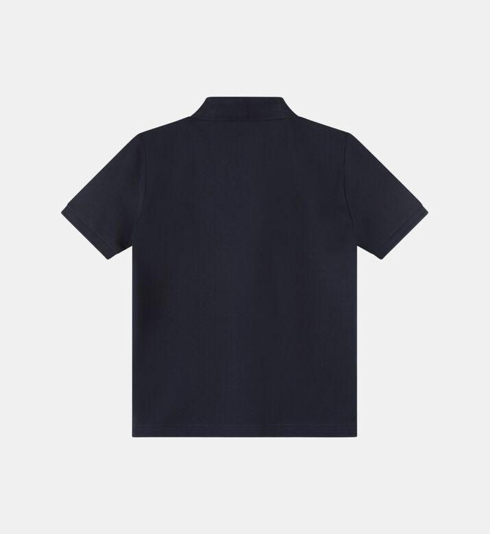 Cotton Pique Logo Stripes Polo Shirt Cotton Pique Logo Stripes Polo Shirt