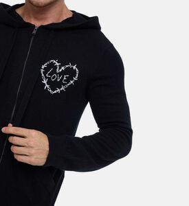 Zadig et Voltaire Heart-print Long-sleeve Jacket, Model View Zadig et Voltaire Heart-print Long-sleeve Jacket, Model View