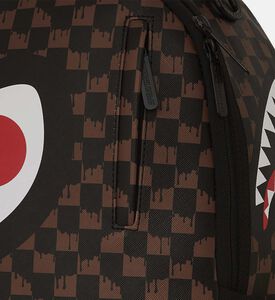 One Eye Brown Check Backpack