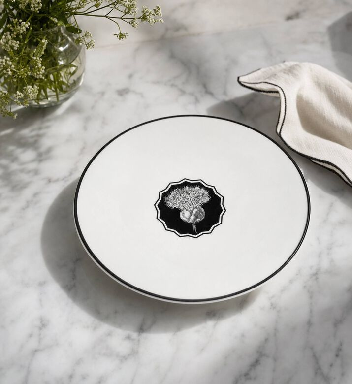 Vista Alegre Herbariae Porcelain Dessert Plate, Model View
