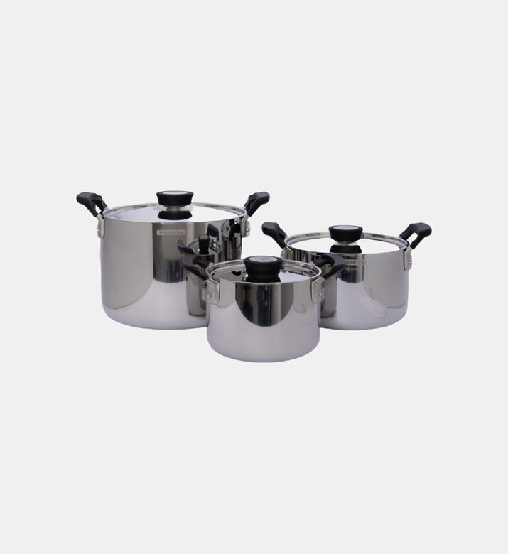 Tramontina Grano Stainless Cookware 3-piece Set, Packshot View