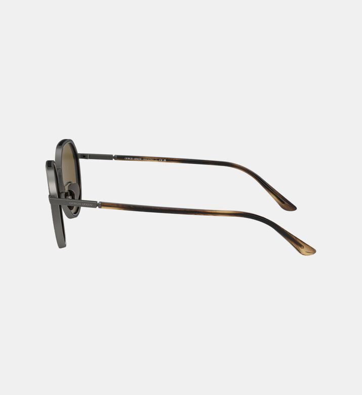 Square Full-rim Metal Sunglasses 49