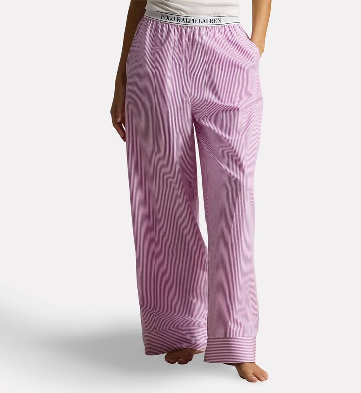 Polo by Ralph Lauren Cotton Striped Relaxed Sleep Pants, Model View