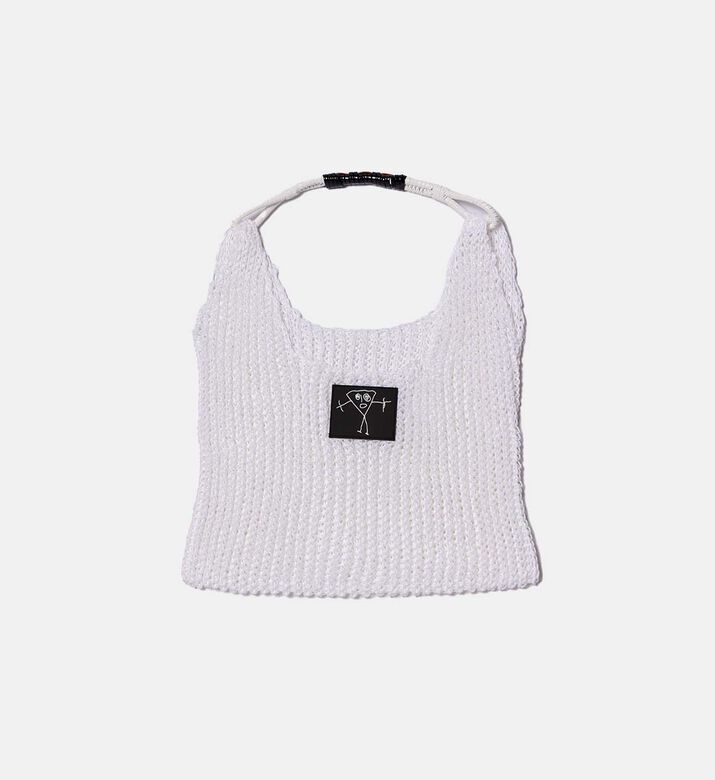 Open-knit Top Handle Bag