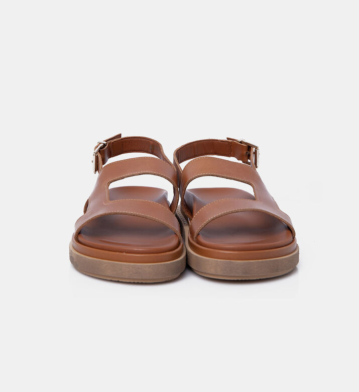 صندل لوريلي جلد بكعب مسطح