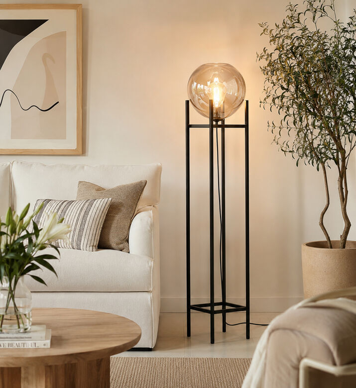 Masterlight Balaton Glass Floor Lamp, Packshot View