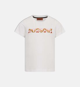 تيشيرت بطبعة شعار محبوك