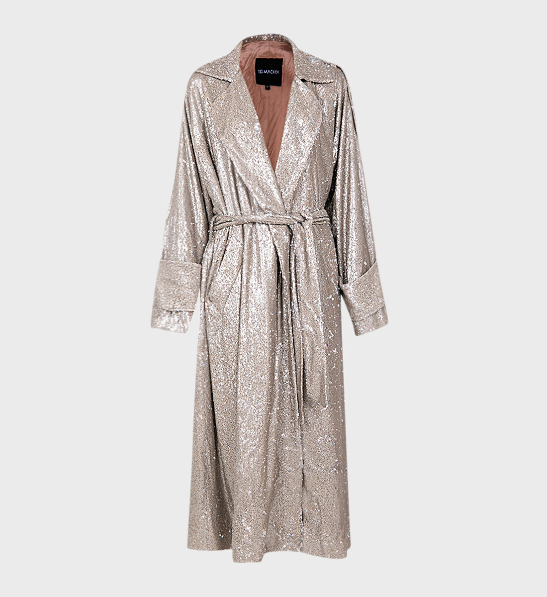 Sequin deals trench coat