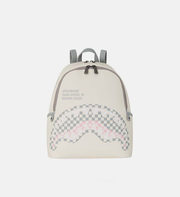 Checkered Design Zip Closure Bag
