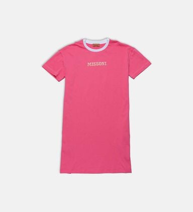 Front Logo-print Short-sleeve Dress