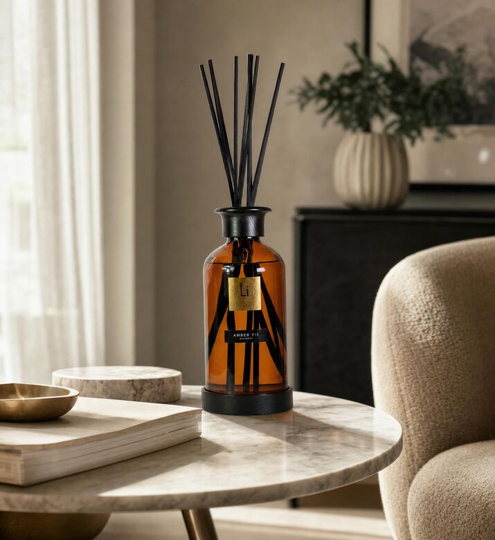 Lifestyle Home Amber Fie Xxl Luxury Reed Diffuser, Model View