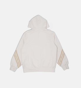 سويت شيرت بغطاء رأس بطبعة شعار