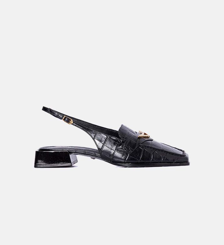 Leather Slingback Sandals