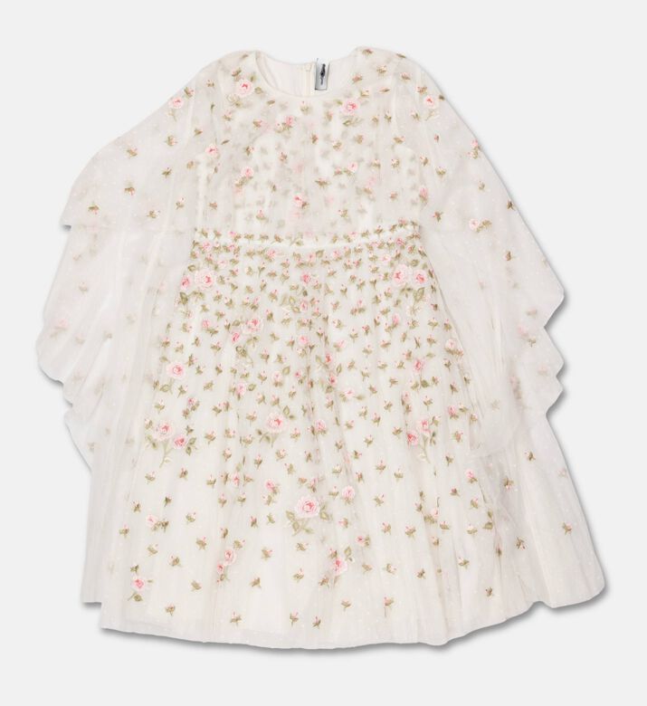 Needle & Thread Dress Bloom, White, 12y, Packshot View
