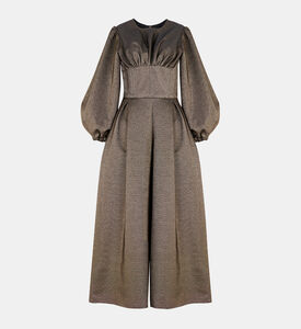 بدلة جمبسوت بأكمام باروكية بنصف كورسيه