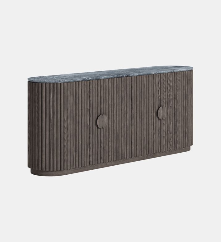 Home Deco and More Oval Wooden Base Buffet, Packshot View