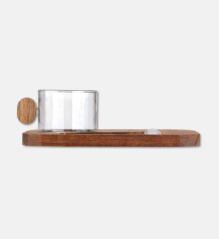 Estia Cup With Allure Tray Glass, Packshot View