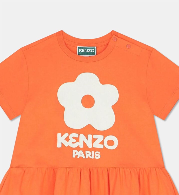 Kenzo Floral Logo Printed Jersey Dress, Packshot View