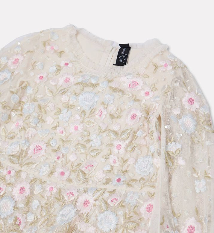 Needle And Thread Amara Ruffle Floral-print Mini Dress, Packshot View