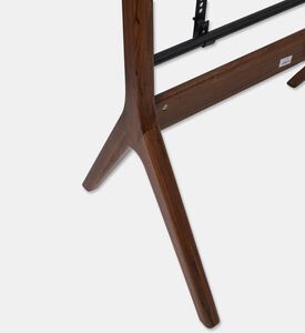 Home Deco and More Davis Wood Lacquered-finish Tv Stand, Walnut, Packshot View