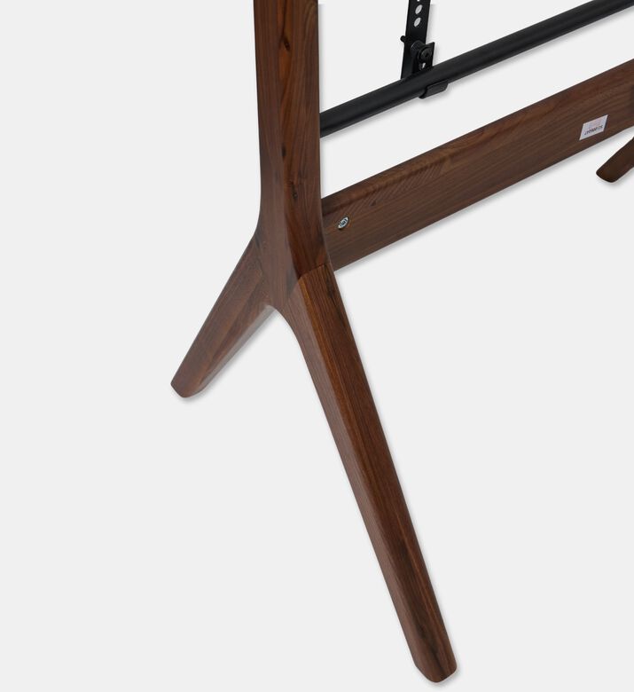 Home Deco and More Davis Wood Lacquered-finish Tv Stand, Walnut, Packshot View