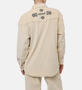 Maison Labiche Monselet Corduroy Love Shirt, Model View