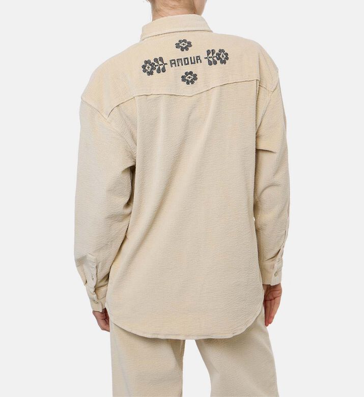 Maison Labiche Monselet Corduroy Love Shirt, Model View