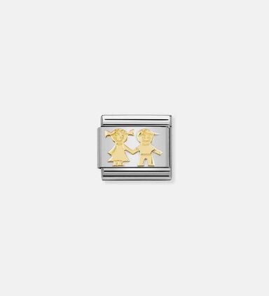 Composable Classic 18k Gold Sister Brother Symbol