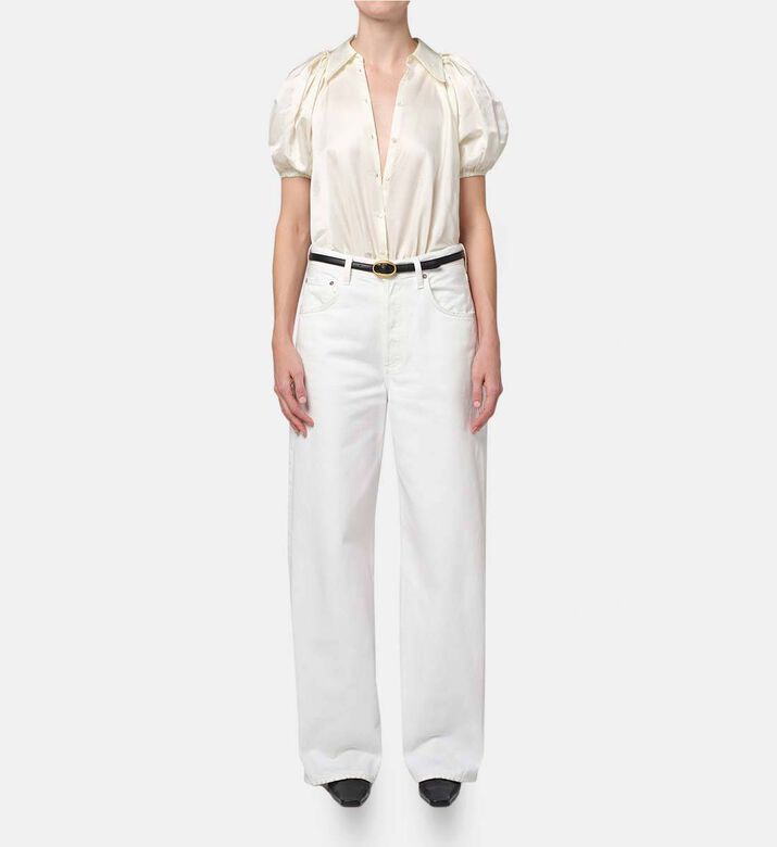 Citizen of Humanity Button Closure Baggy Pants, Model View