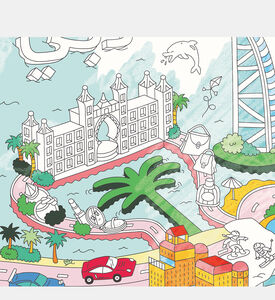 ملصق تلوين كبير دبي