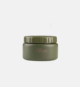 برطمان طعام فولاذ مقاوم للصدأ بطبعة شعار