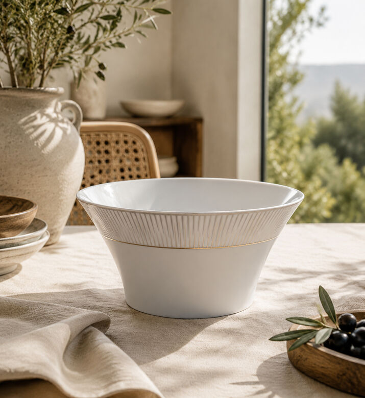 Spal Glint Porcelain Salad Bowl - 24 Cm, Packshot View