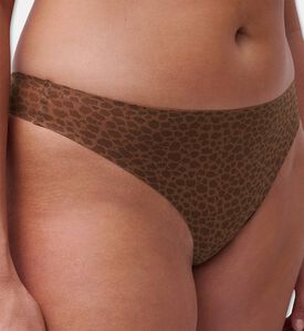 Chantelle Thong, Brown, Model View