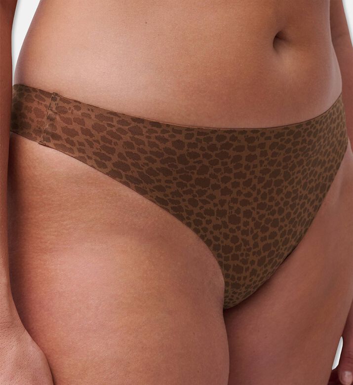 Chantelle Thong, Brown, Model View