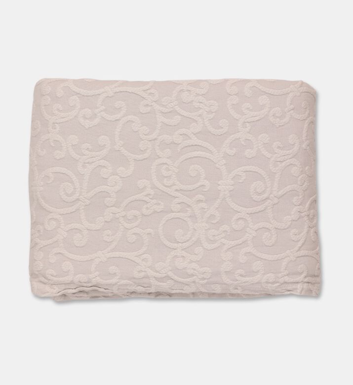 Philipp Plein Rectangular Shape Bed Cover, Greige, 270x260-cm, Packshot View