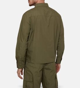 Zadig et Voltaire Suzy Zip-up Overshirt, Green, M, Model View