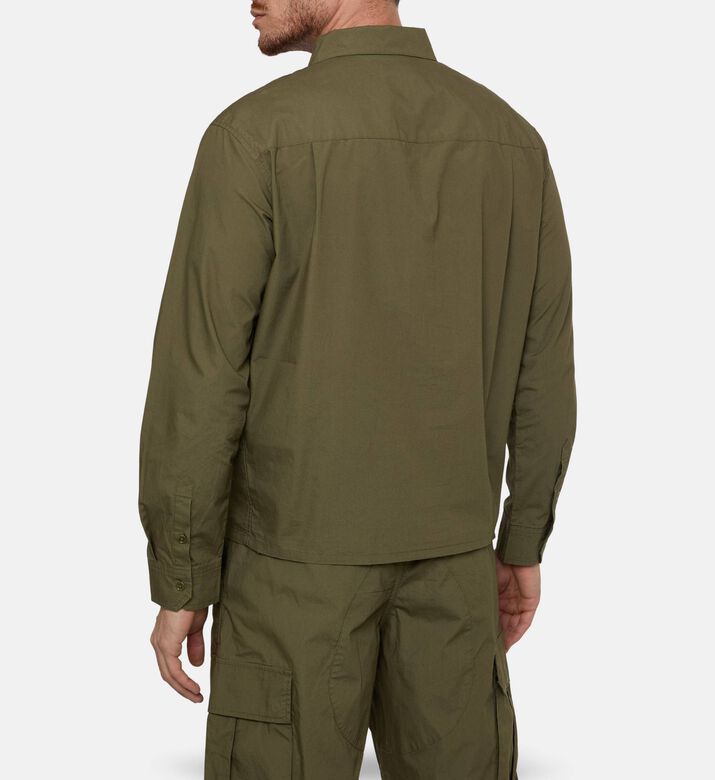 Zadig et Voltaire Suzy Zip-up Overshirt, Green, M, Model View