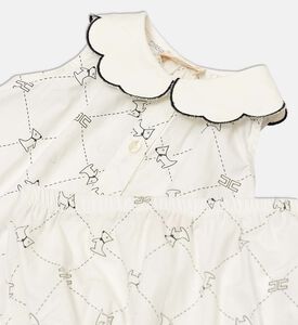 La Mia Bambina All-over Dog-pattern Two-piece Set, Packshot View
